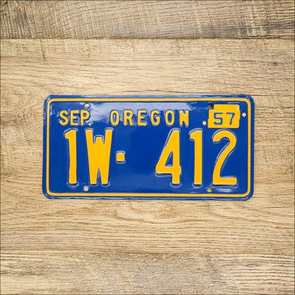 Oregon 1956 Base with a 1957 Tab